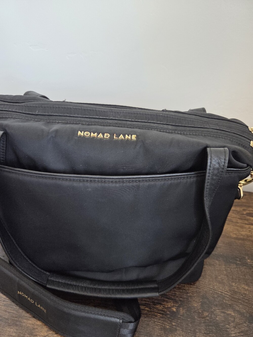 Nomad Lane Origami Tote Bag Travel Nylon Under Seat Carryon Jet Set Black Laptop - Picture 2 of 12